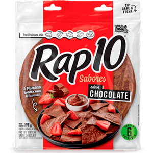 MASSA RAP 10 TORTILHA 198G FIBRAS CHOCOLATE